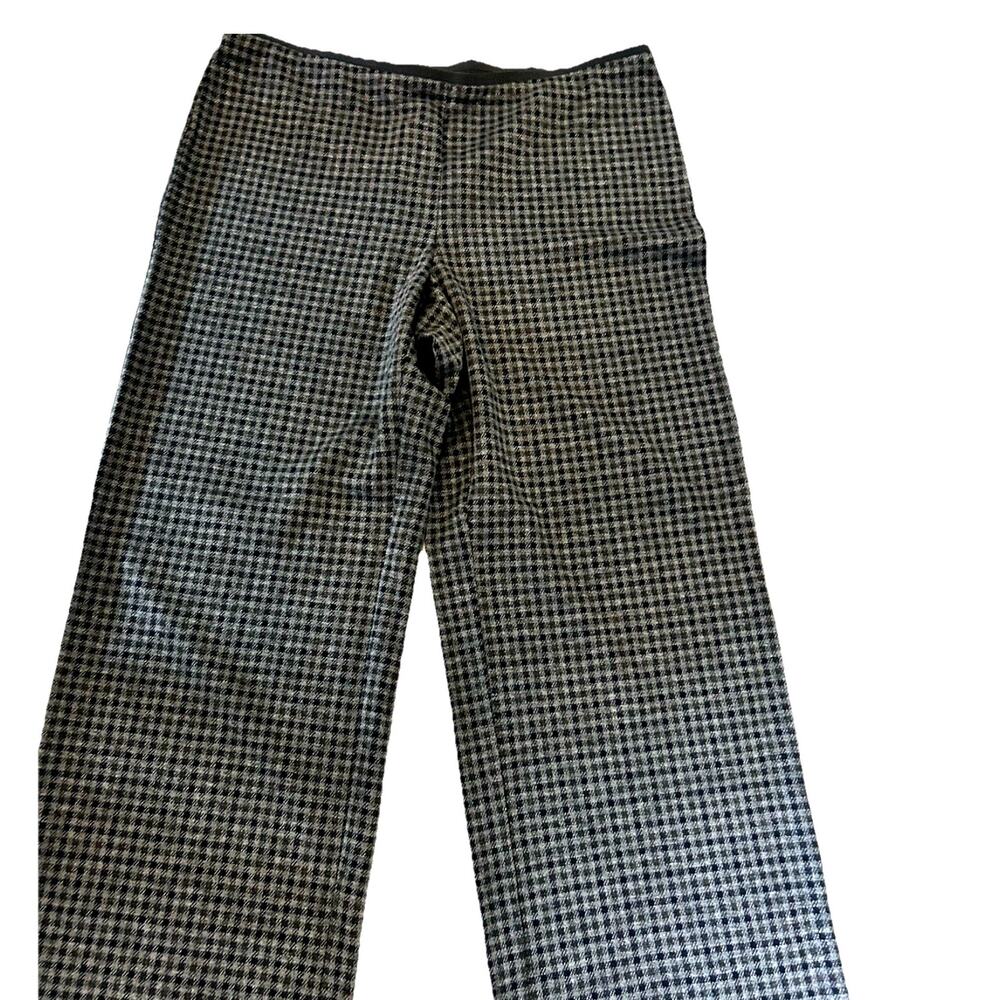 NWT J Jill Checker Plaid stretch wide leg pants petite L career comfy casual $89 - Picture 4 of 15
